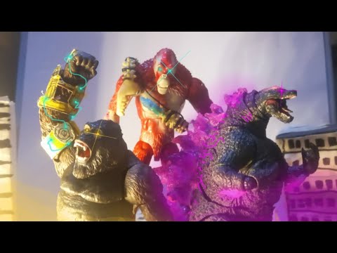 Godzilla x Kong The New Empire, an Epic Battle Stop Motion. (Full version)
