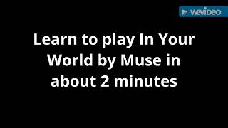 Vídeo de In your world