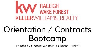 Orientation / Contracts Bootcamp - KW Raleigh