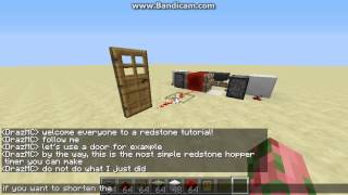 Minecraft - Tutorial: Hopper Timer - Simple Form