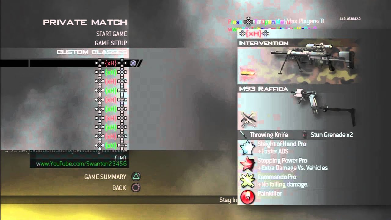Hosting buttons_default CFG INFECTION LOBBY FOR PS3 on MW2