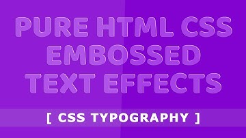 Css Neumorphism Text Effects | Typography