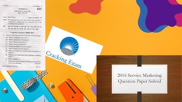 2016 Question Paper Solved  |  M.Com :  Service Marketing | Exam Date : 12-07-2023 || Ultra HD 4K ||