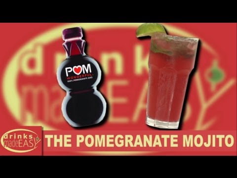 how-to-make-a-pomegranate-juice-mojito-cocktail-|-drinks-made-easy