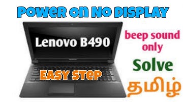 Lenovo Laptop || Power on || No display || Only beep Sound || Find Issue Solved தமிழில்