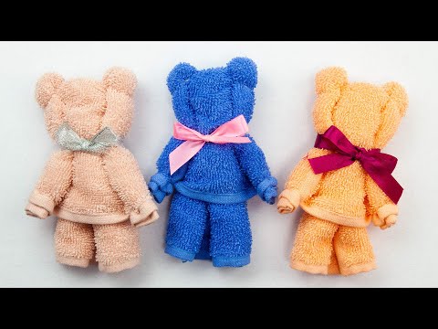 Мишка из полотенца | Как сделать мишку из полотенца | DIY Towel Teddy Bear | Towel toys