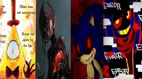 Stronger Than You Bill Cipher Vs Bendy Vs Sonic.EXE Vs ERROR Sans Duet
