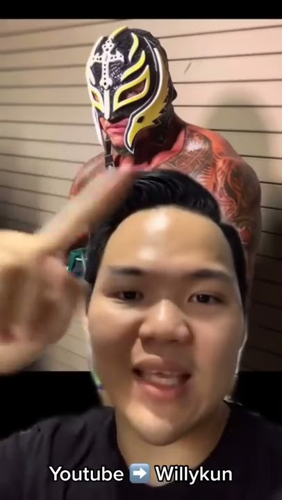 Muka asli Rey Mysterio ‼️😱 #Shorts #YouTubeShorts