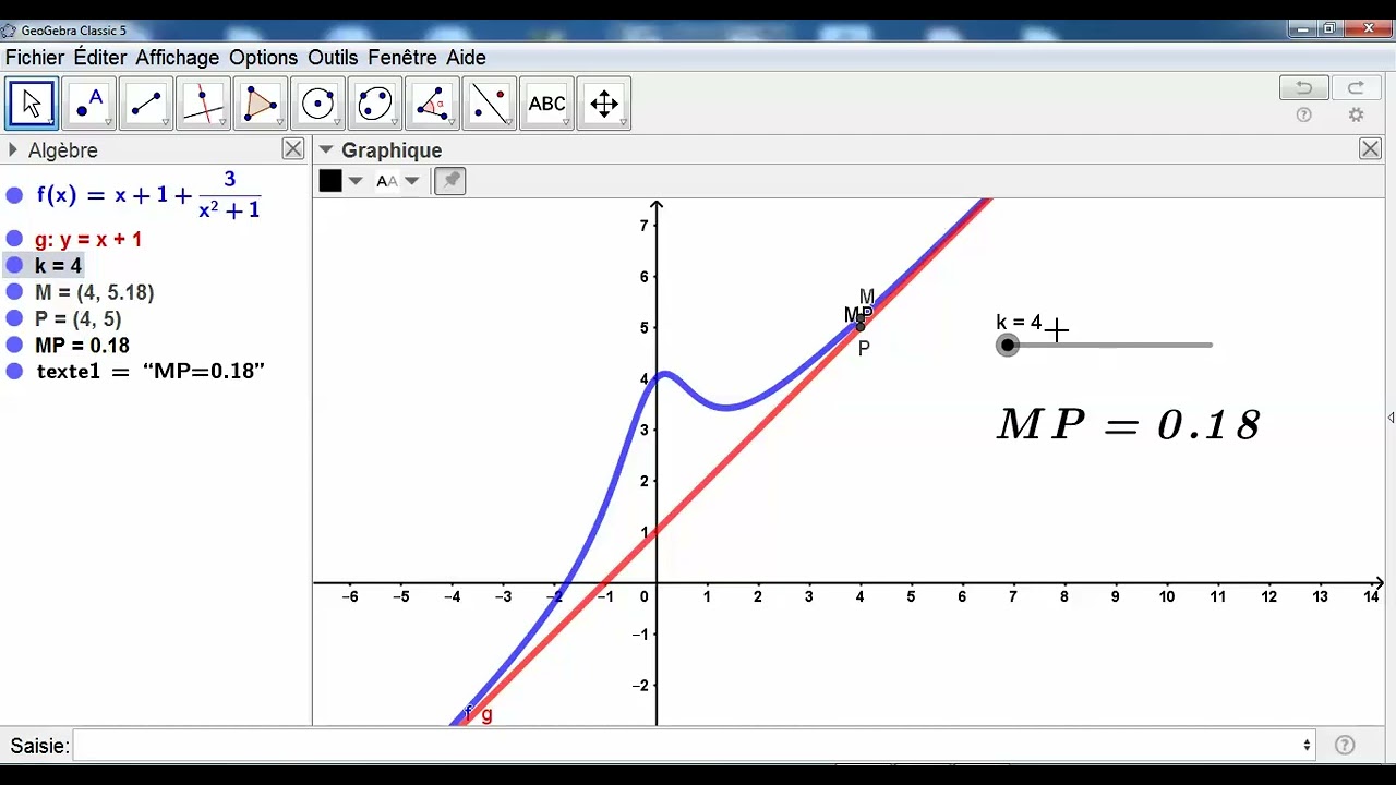 TP N° 1 : ASYMPTOTE OBLIQUE ( MATHEMATIQUE).
