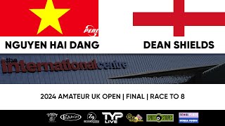 Nguyen Hai Dang v Dean Shields | Final | Watch Live | 2024 Amateur UK Open | Table One screenshot 4