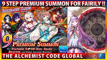 MASSIVE SUMMON! 9 Step Special Rare Summon For Fairily! (The Alchemist Code)