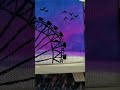 🎡A beautiful evening spinning through colors and memories.#MiniCanvasArt #AcrylicArt #SunsetVibes