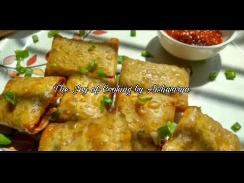 Chinese Samosa|Crispy Chinese Samosa|Recipe by Aishwarya Sunil Bivalkar ...