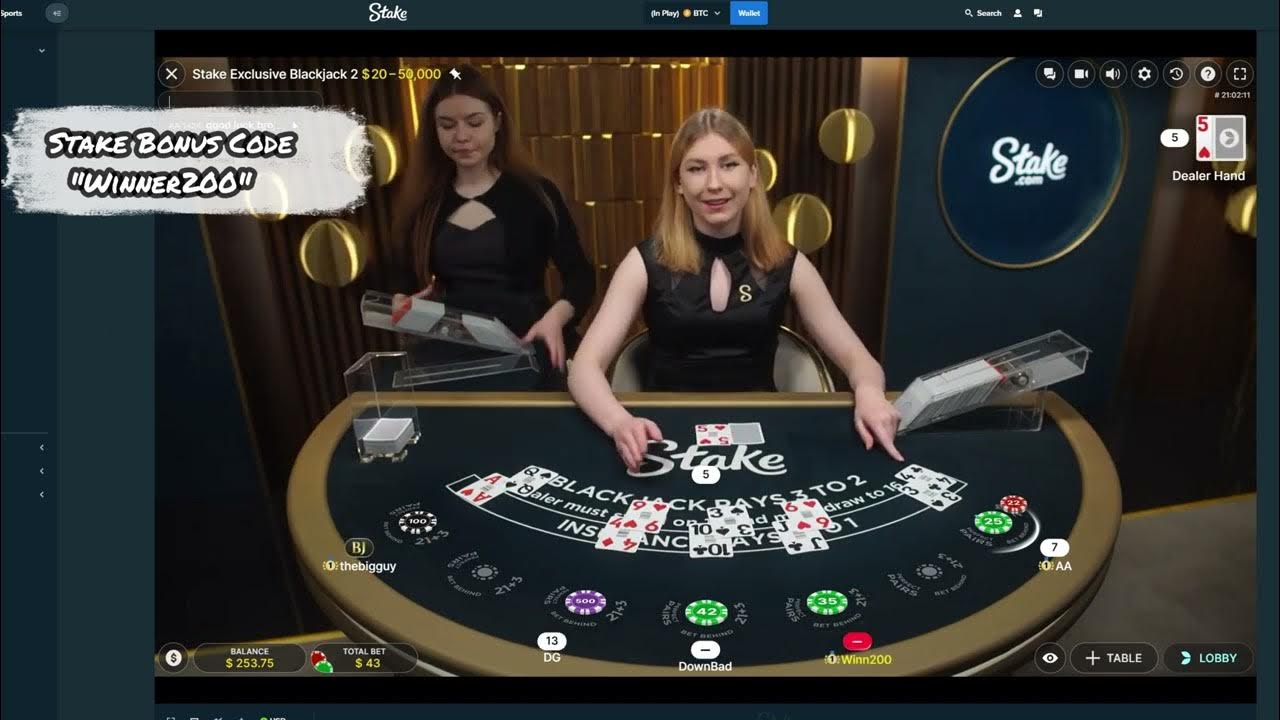 9 Wins In A Row On Blackjack With My 2nd Favorite Dealer Alice !!! YouTube