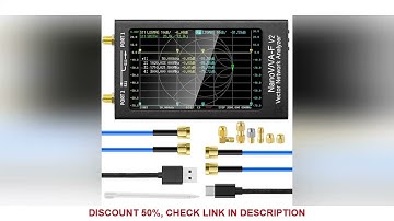 NanoVNA-F V2 Vector Network Analyzer 50KHz-3GHz Antenna Analyzer Ham Radio HF VHF UHF 4.3inch screen