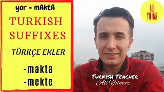 Turkish Suffixes - Makta / - Mekte Türkçe Ekler Resimi