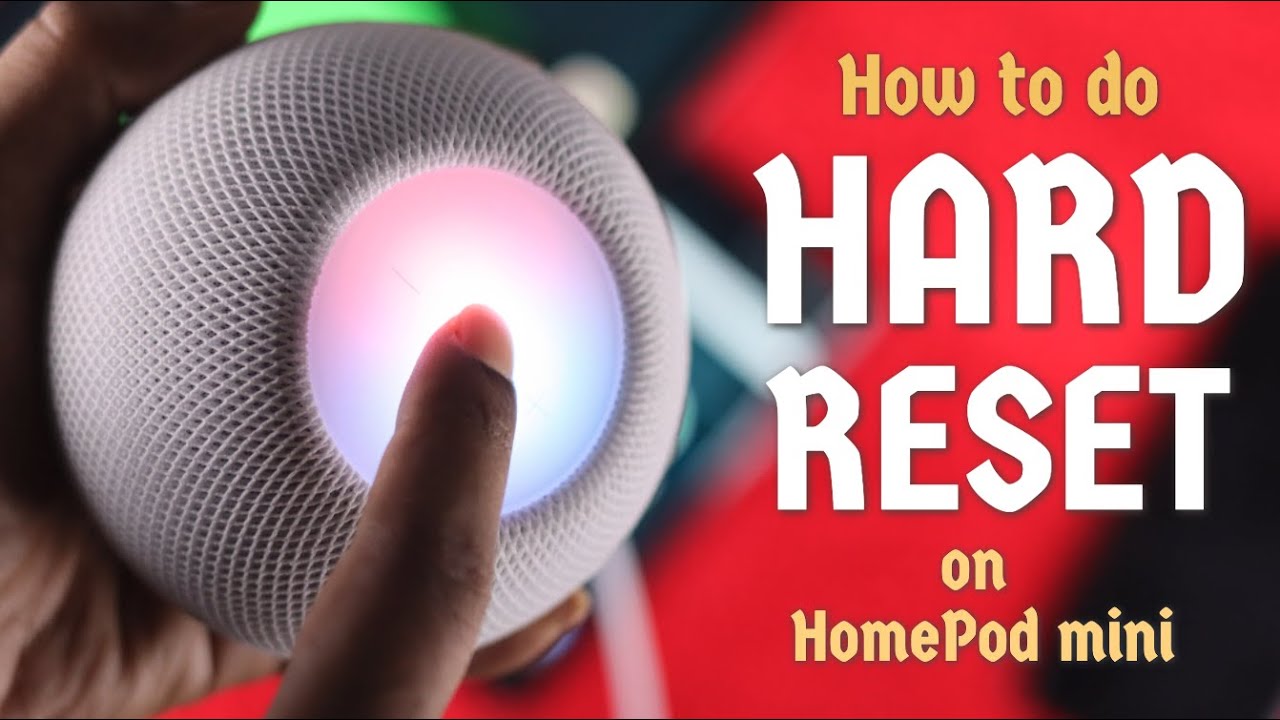 How to factory reset HomePod mini Hard Reset YouTube