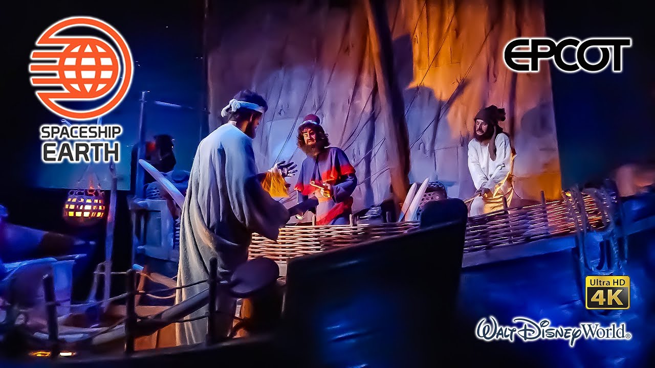 Spaceship Earth On Ride Low Light 4K POV EPCOT Walt Disney World 2024 03 02