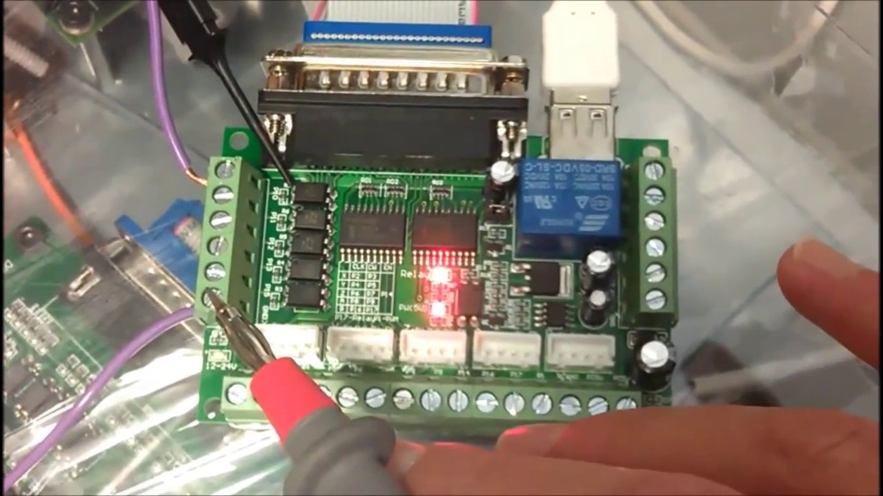 MACH3 Interface Board CNC 5 Axis With Optocoupler Adapter Stepper Motor