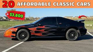 20 BEST AFFORDABLE CLASSIC CAR FINDS Cheap Classic Cars For Sale!!