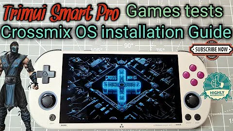 Trimui Smart Pro new update Crossmix OS installation guide I games test I best budget handheld