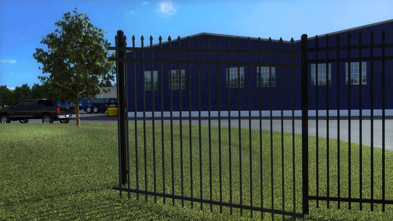 Montage Commercial Ornamental Steel Fencing Classic, Majestic