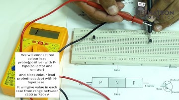 Mechatron Robotics | Chapter 2.7 | How to test a PNP Transistor using a Multimeter