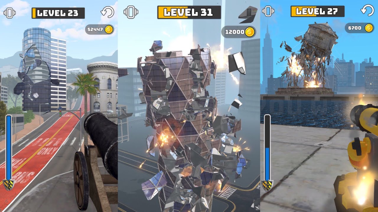 Cannon Demolition Gameplay || iOS/Android