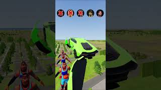 🚘CR7 vs Messi vs Haaland vs Neymar vs Lebron James Characters⚽️ #beamngdrive #simulator #shorts