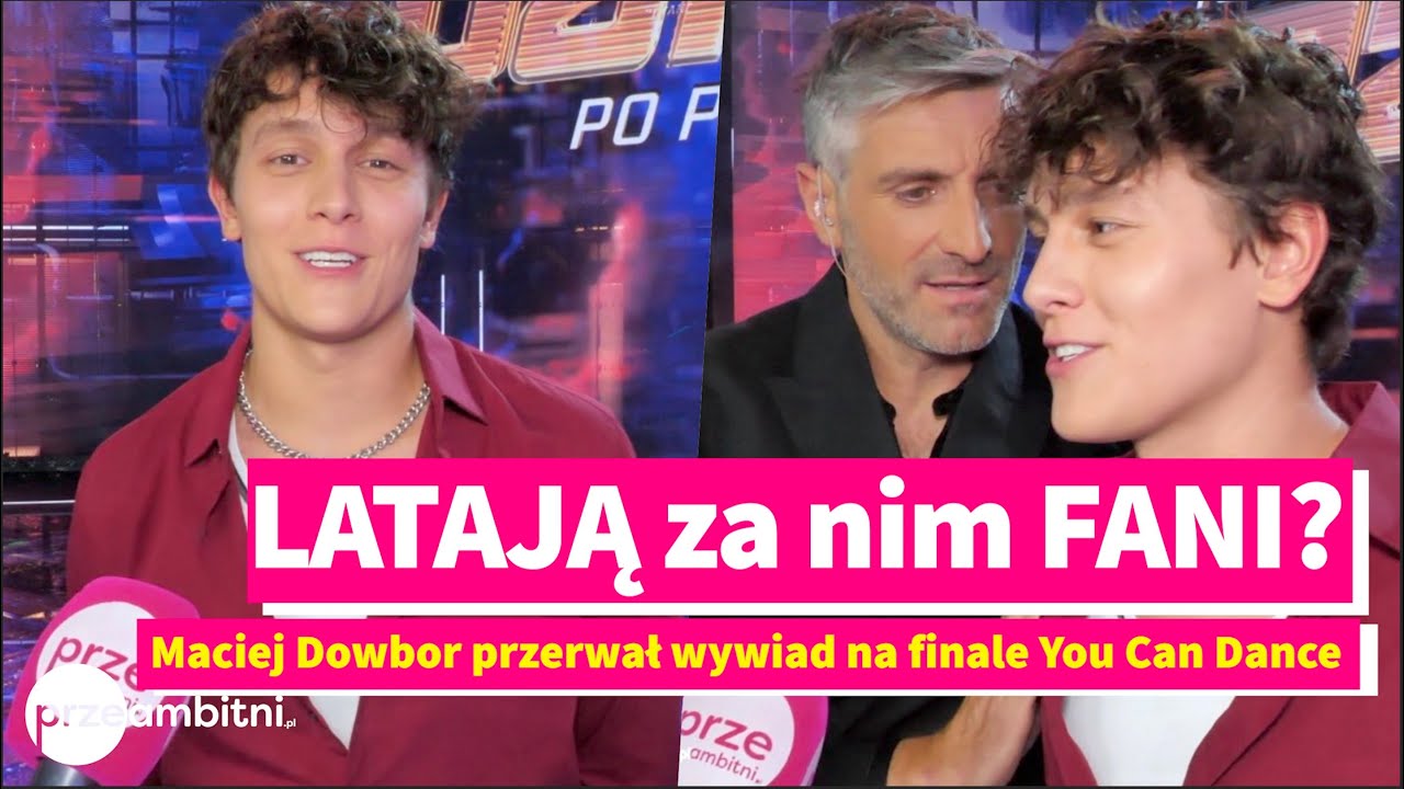 Oskar Cyms o wsparciu FANÓW - Maciej Dowbor PRZERWAŁ mu wywiad na finale 