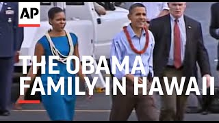 The Obama family has arrived in Hawaii for a holiday vacation in the state where President Barack Ob