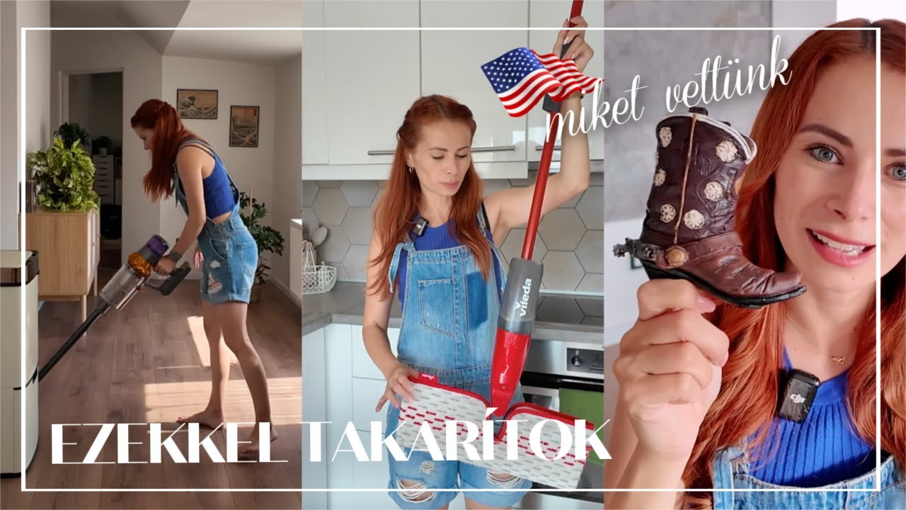Kedvenc takarítóeszközeim 🧹 - Miket vettünk Amerikában 🇺🇸 | Viszkok Fruzsi
