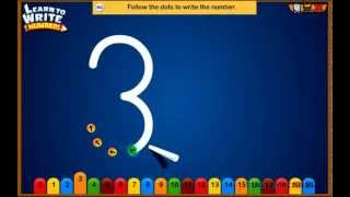 Learn to write numbers is a virtual number writing lesson for
preschoolers. kids identify and from 20. in this unique kids...