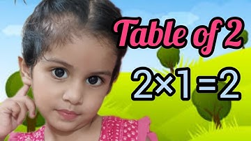 2-x1=2 Multiplication, Table of Two 2 Tables Song Multiplication Time of tables - MathsTables