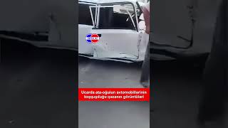 Ucarda Ata-Oğulun Avtomobilləri Toqquşub