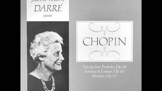 JEANNE-MARIE DARRE plays CHOPIN 24 Préludes Op.28 (1965)