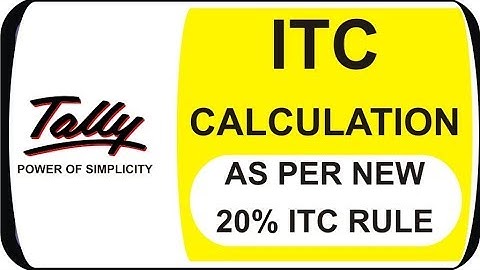 HOW TO CALCULATE 20% ITC IN GST AS PER NEW RULE | GSTR 3B RETURN IN GST