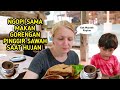 Nikmatnya makan mendoan dan kopi saat hujan deras