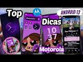 DICAS e Truques Top Para Seu MOTOROLA - ANDROID 13 - Algumas Novidades Dessa Atualização - Moto G52