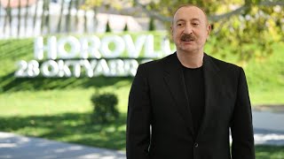 Prezident Cəbrayıl Rayonunun Horovlu Kəndinin Sakinlərinə Mənzillərin Açarlarını Təqdim Edib