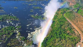 Helicopter ride over VICTORIA FALLS The worlds LARGEST sheet of falling water & zambesi river cruise