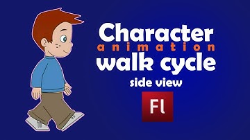 Flash Animation Tutorial - Character Walk Side Angle | Boy Walk | Cartoon Walk Cycle