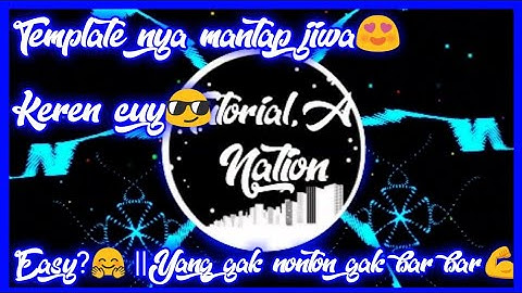 Cara Membuat Logo & Audio Spectrum Effect seperti Trap Nation di Android | Tutorial Android