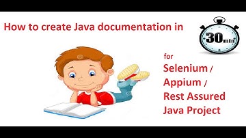 Selenium Framework - Part 39 - Create Java documentation for Automation Framework