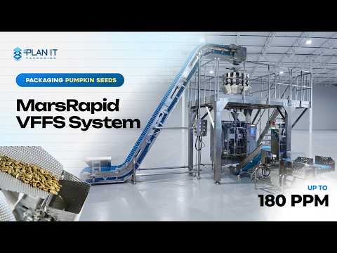 Mars Rapid VFFS Packaging Line | High-Speed Pillow Pouch Automation by PLAN IT Packaging