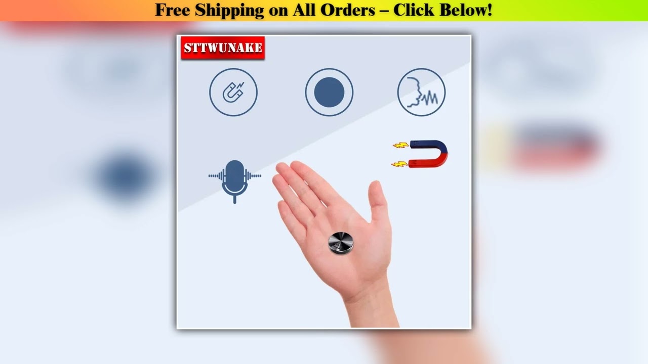 Builtin Magnet Mini Voice Activated Recorder Small Digital Audio Recording Device Sound Dictaphone