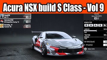 Acura NSX build S Class Car in NFS Unbound Vol 9