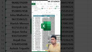 Time Saving Trick to Separate Data in Excel /Advance Excel / #excel #education #datascience #shorts