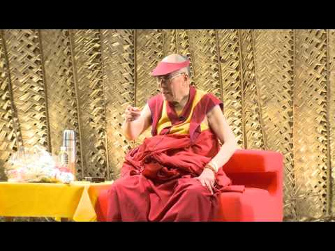 His Holiness the Dalai Lama talks about "Ethics for the New Millennium" at the DD Kosambi Festival of Ideas in Panaji, Goa, India on February 7th, 2011.