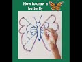 How to draw a butterfly 🦋